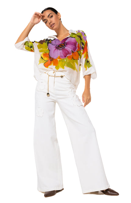 Caroline Biss Blouse Multi Color 1675-49 Stretchshop.nl