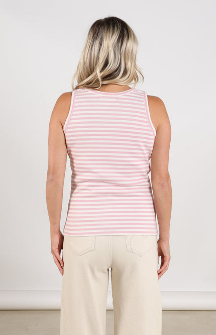 Nukus Singlet Steffie Offwhite Blush NKS01169 Stretchshop.nl