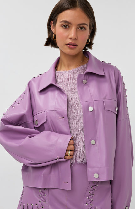 Studio Amaya Jacket Elina Lila Stretchshop.nl