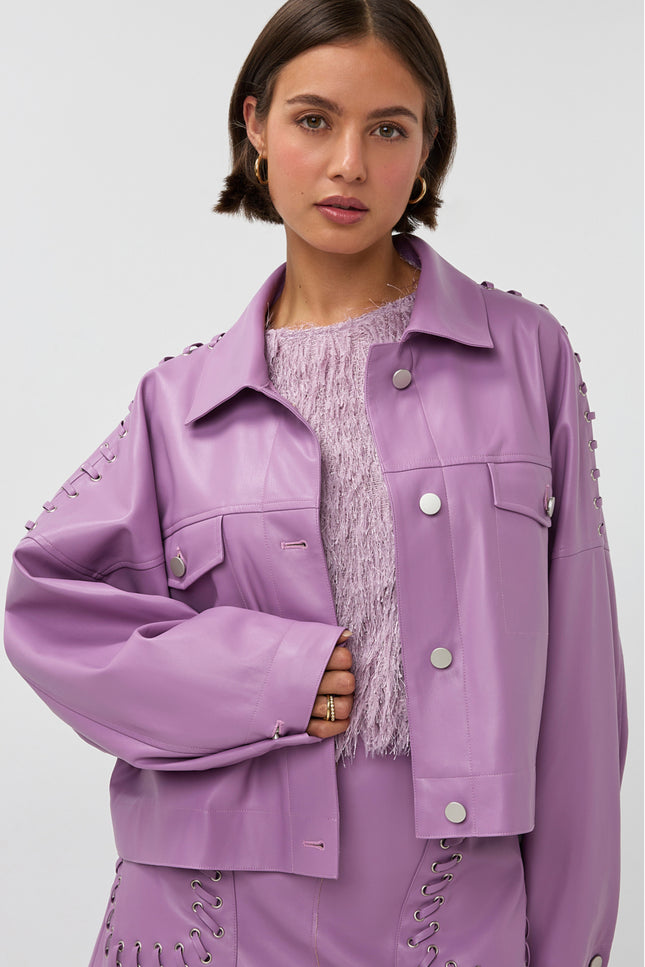 Studio Amaya Jacket Elina Lila Stretchshop.nl