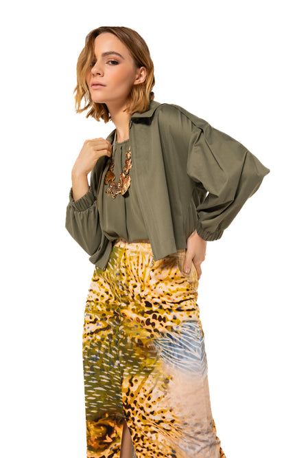 Jacket Bomber Khaki 1825-62