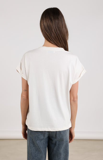 T-shirt Grace Offwhite Navy NKF04003