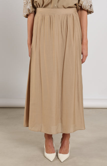 Nukus Rok Floortje Camel NKS10022 Stretchshop.nl