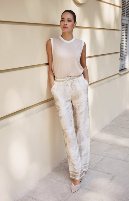 EsQualo Broek Safari Print HS26.14227 Stretchshop.nl