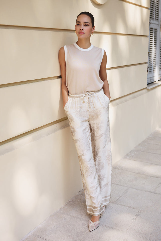 EsQualo Broek Safari Print HS26.14227 Stretchshop.nl