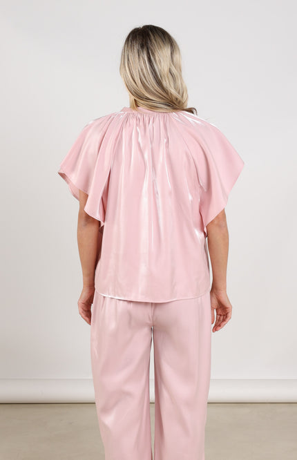 Nukus Top Taylor Shiny Blush NKS01131 Stretchshop.nl