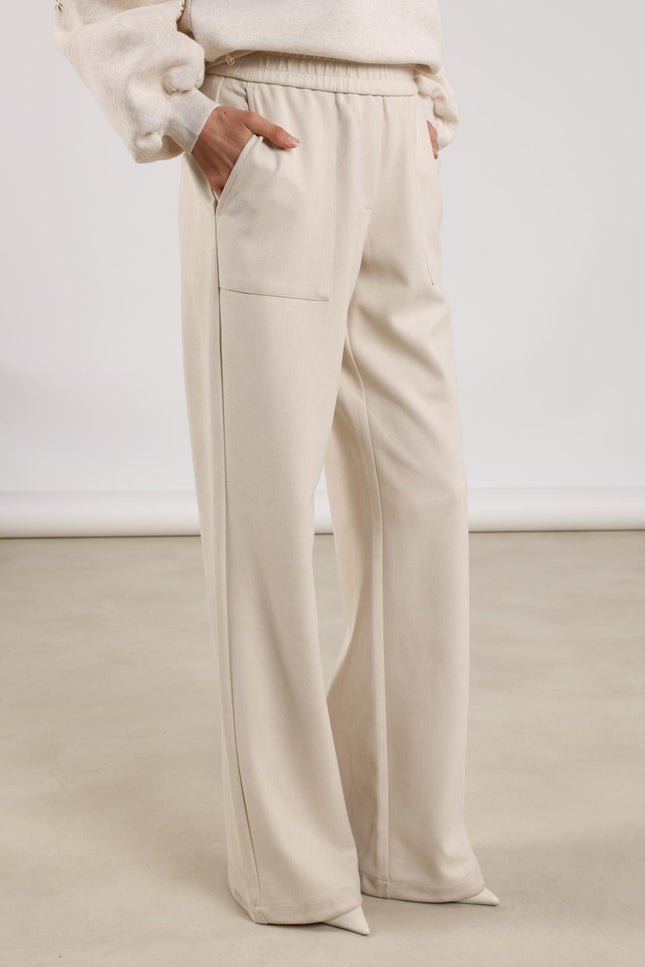 Broek Trix Suedine Offwhite NKF09036