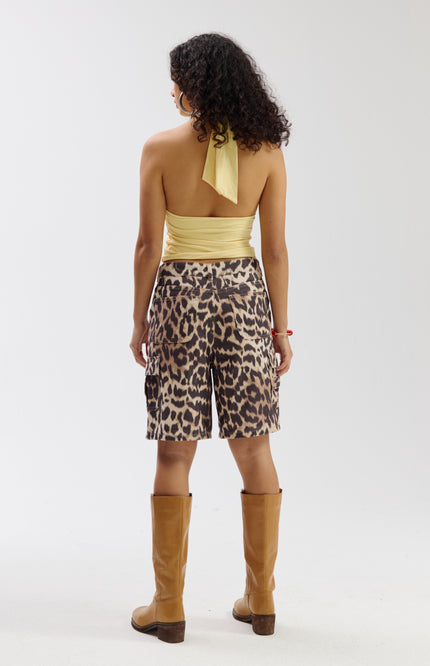 Harper & Yve Short Scott Lexie Leopard Light SS6D103 Stretchshop.nl