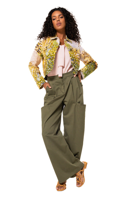 Jacket Safari Print Multi Color 1847-69