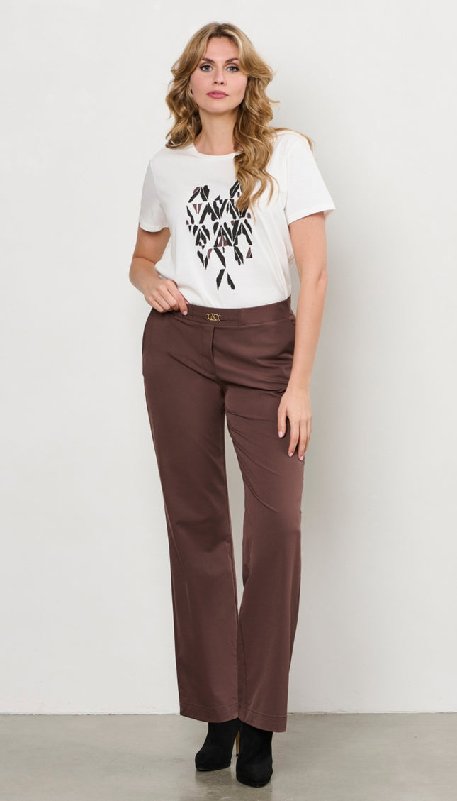 Travel Broek Perrine Chocolate PA378