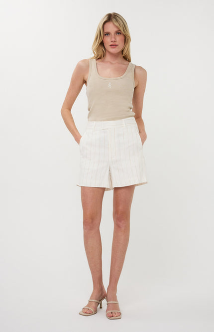 EsQualo Short Linen Striped HS26.17203 Stretchshop.nl