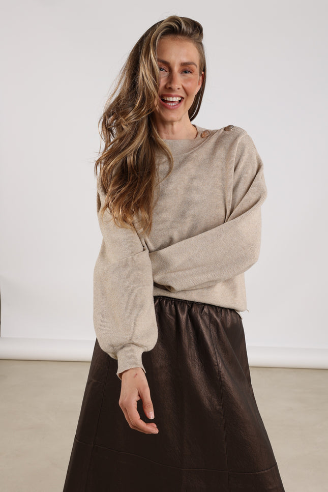 Trui Daytona Lurex Sand NKF03026