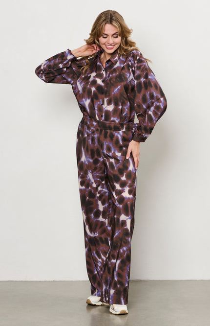 Broek Nadine Purple Tie-Dye Iris Multi PA388