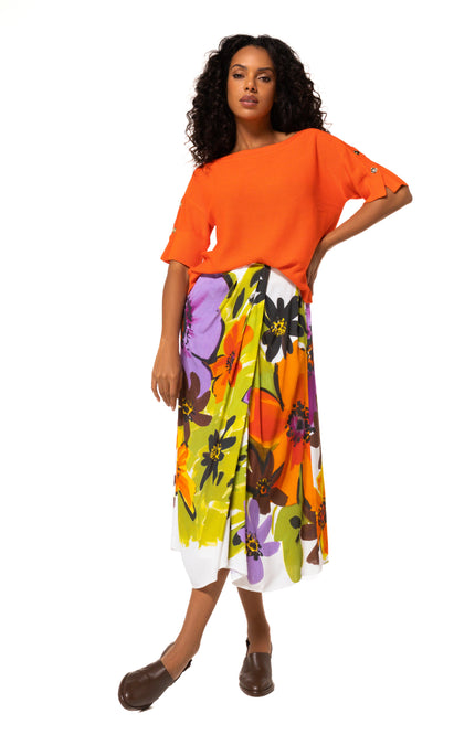 Trui Knoopdetail Orange 1210-54