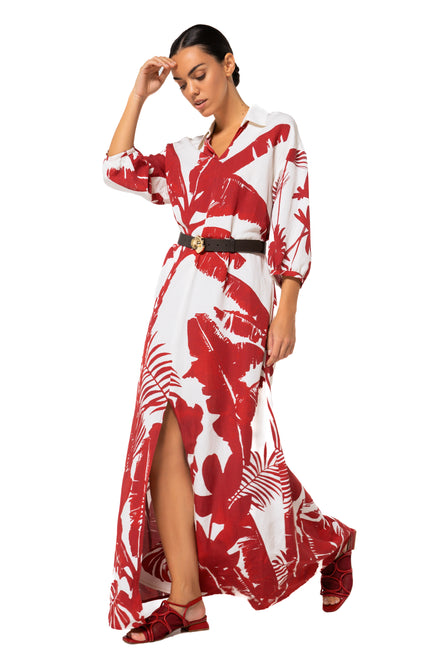 Caroline Biss Jurk Maxi Multi Color 1188-59 Stretchshop.nl