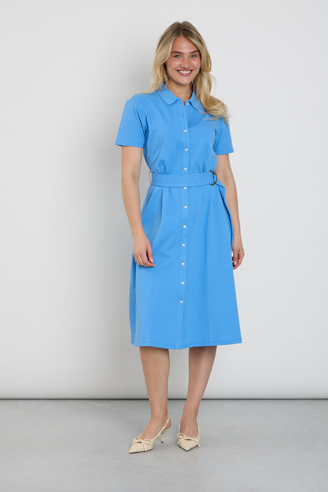 You're My Lobster by K-design Jurk Midi Polo Met Knoopjes Marina C757L Stretchshop.nl