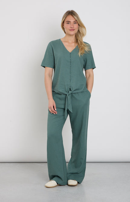 Freequent Broek Fqlava Dark Forest 127405 Stretchshop.nl