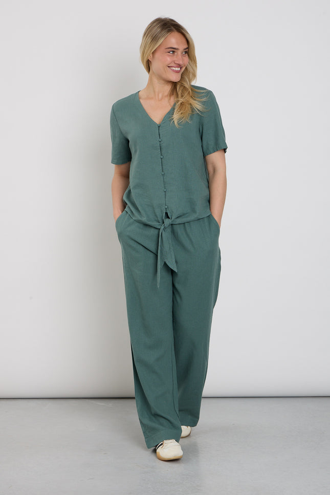 Freequent Broek Fqlava Dark Forest 127405 Stretchshop.nl