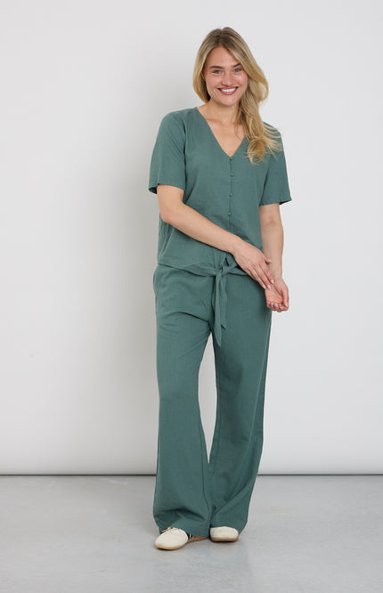 Freequent Broek Fqlava Dark Forest 127405 Stretchshop.nl