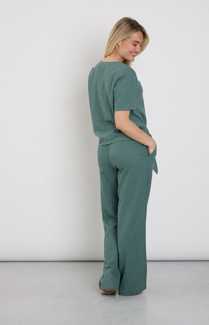 Freequent Broek Fqlava Dark Forest 127405 Stretchshop.nl