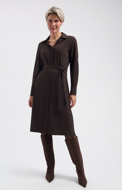 Travel Jurk Danie Dark Brown L36.375.3513