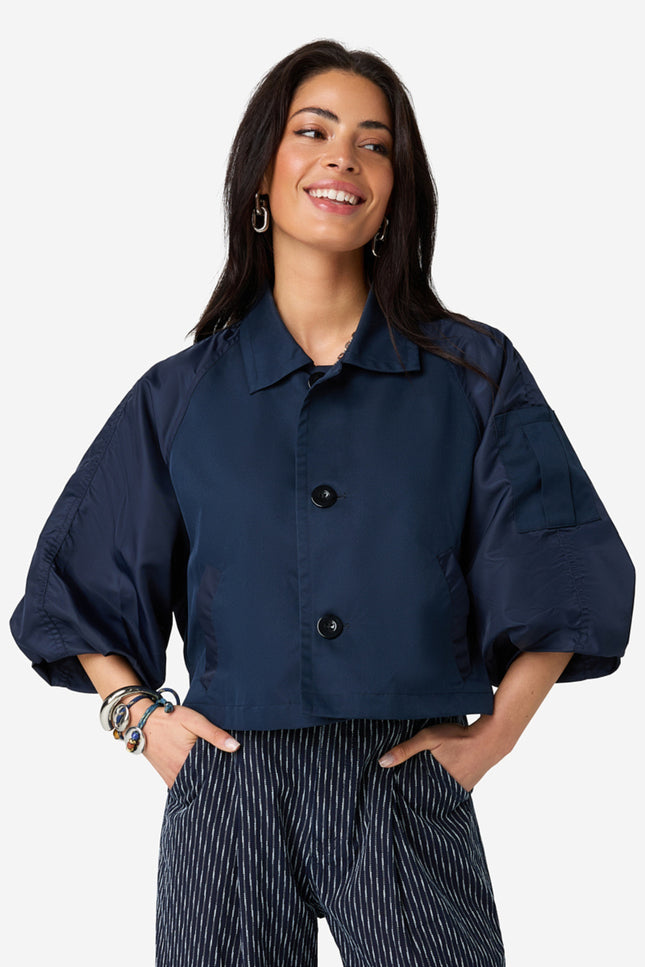 Ibana Jacket Jali Dark Blue Stretchshop.nl