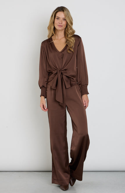 Broek Satin Chestnut 202936