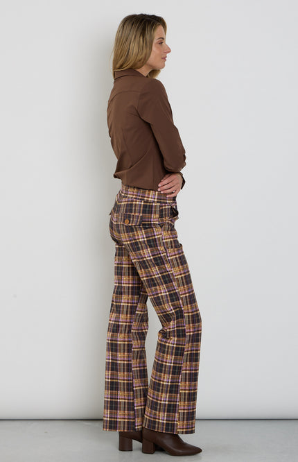 Heavy Travel Broek Check Winter Purple 202136