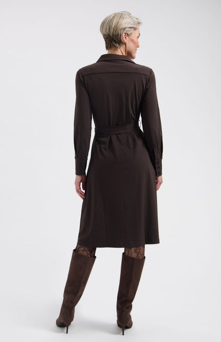 Travel Jurk Danie Dark Brown L36.375.3513