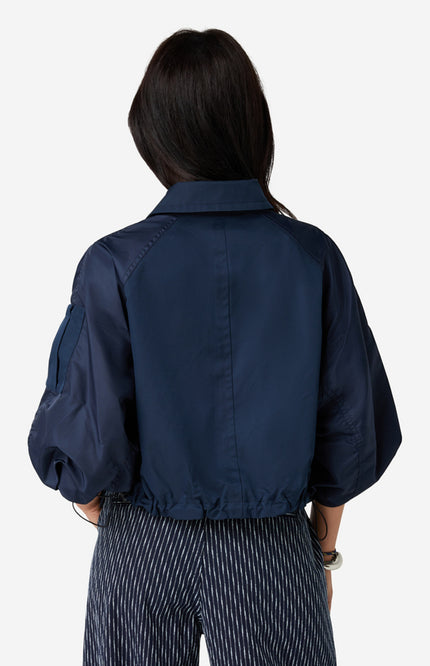 Ibana Jacket Jali Dark Blue Stretchshop.nl