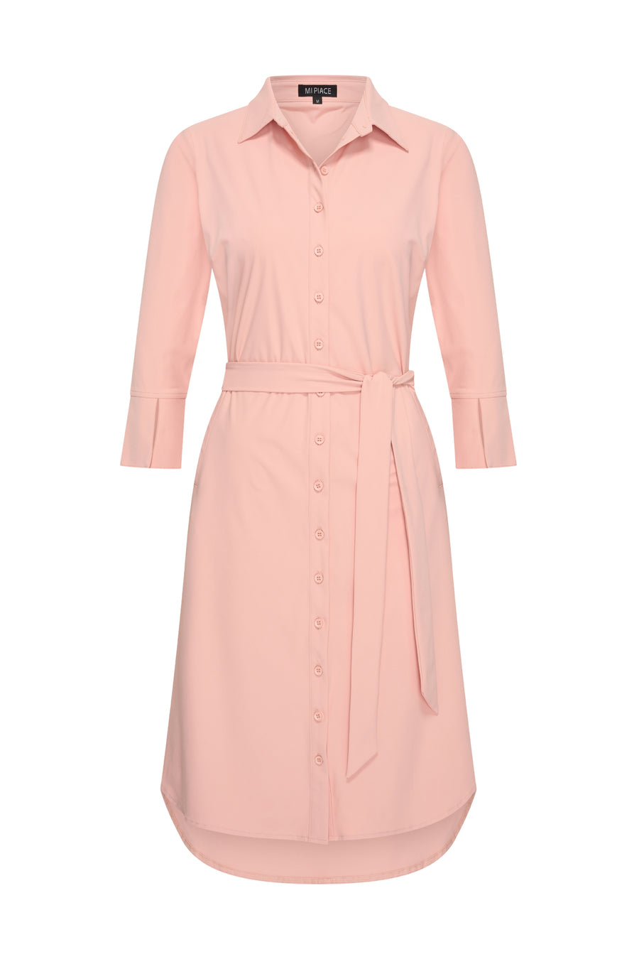 Mi Piace Travel Jurk Mellow Rose met bloemenprint en wijde pasvorm, perfect voor zomerse dagen.