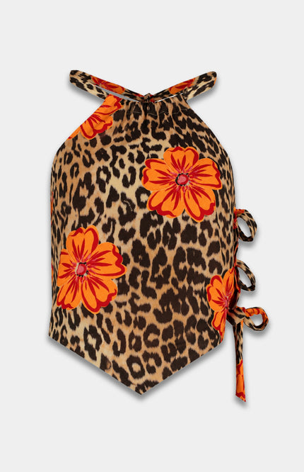 Harper & Yve Top Kees Lexie Leopard Bloom HS6P407 Stretchshop.nl