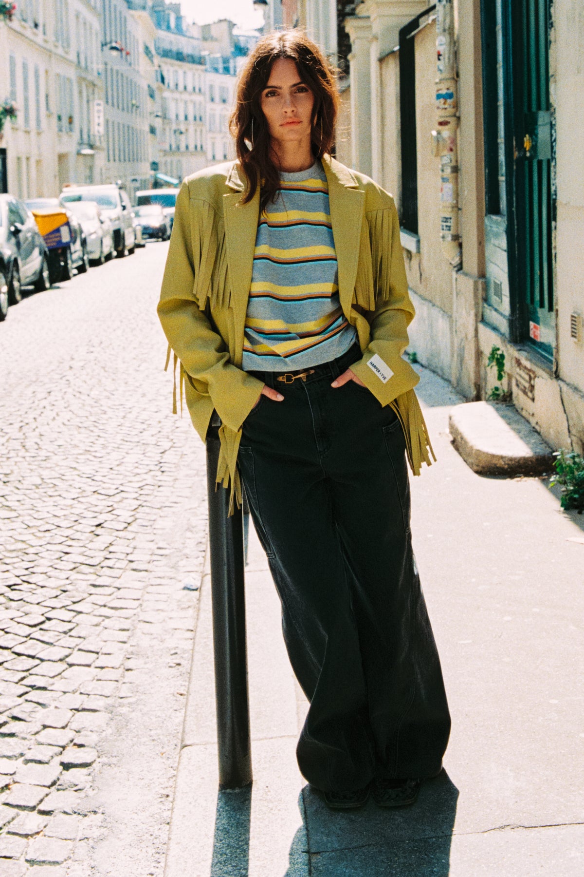 Harper & Yve Casey Dirty Mustard jas met capuchon en ritssluiting, casual stijl, voor dames, kleur mosterdbruin, model AW6N202