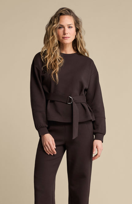 Top Shakira & Belt Scuba Espresso SRB4996