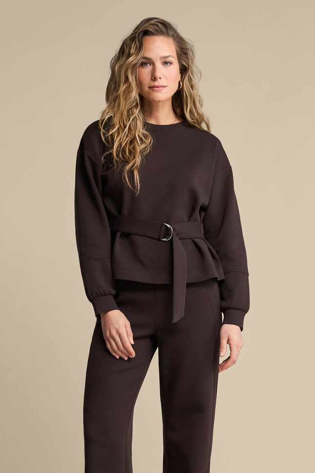 Top Shakira & Belt Scuba Espresso SRB4996