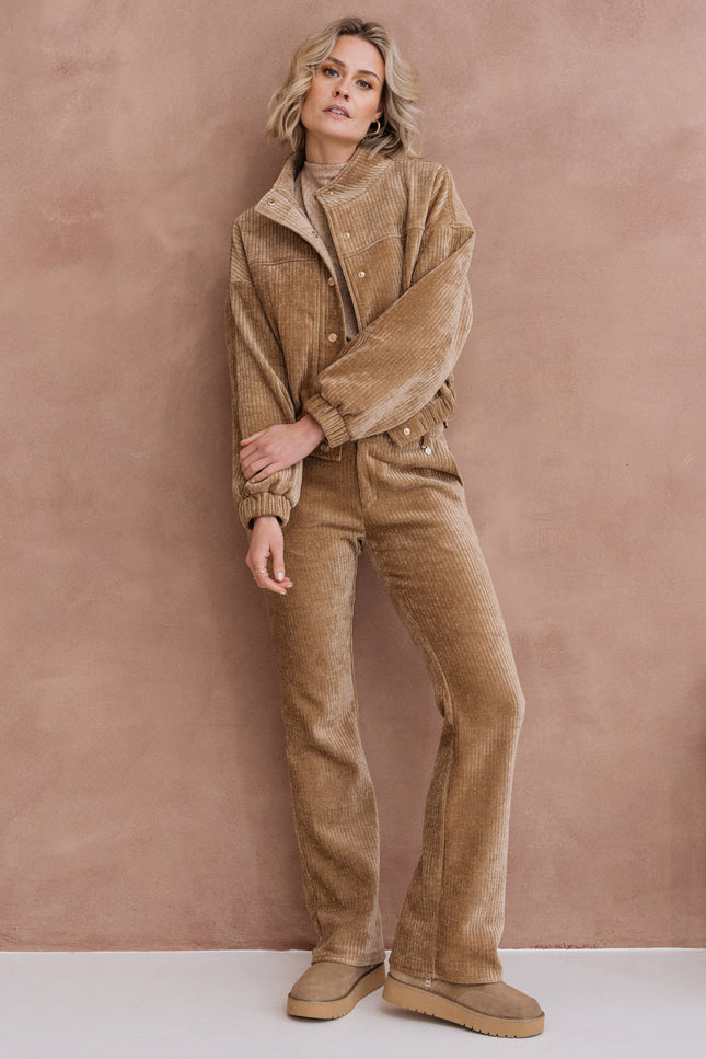 Broek Plared Dark Sand