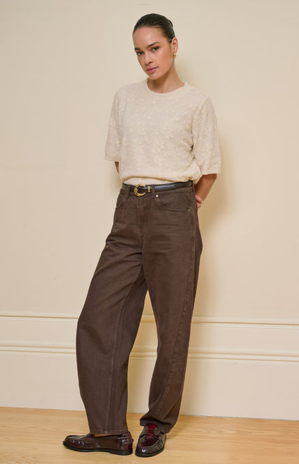 Jeans Barrel Cacao F26.12513