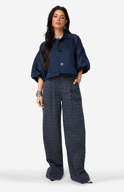 Ibana Jacket Jali Dark Blue Stretchshop.nl