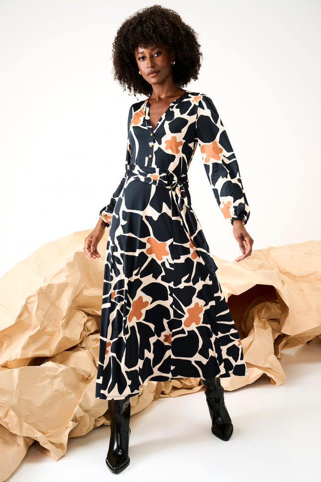 Jurk Maxi Met Design B302-P044