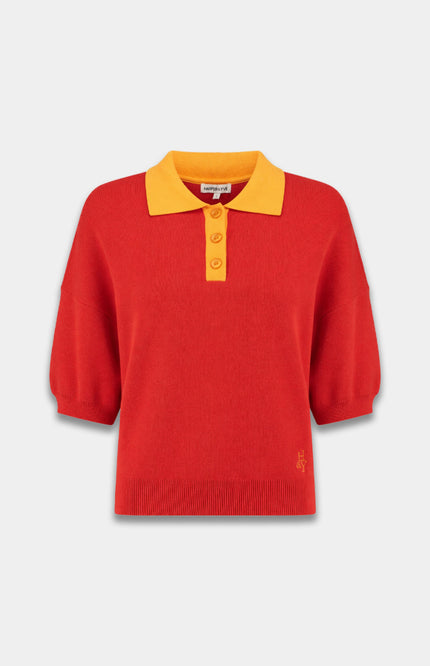 Harper & Yve Top Sanny Poppy Red HS6P413 Stretchshop.nl