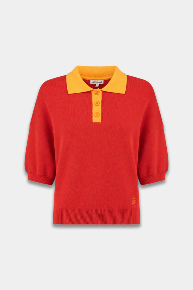 Harper & Yve Top Sanny Poppy Red HS6P413 Stretchshop.nl