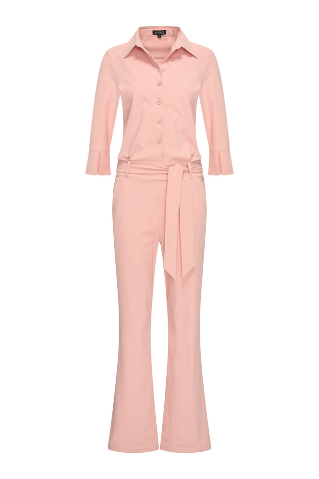 Mi Piace Heavy Travel Jumpsuit Mellow Rose 202154A Stretchshop.nl