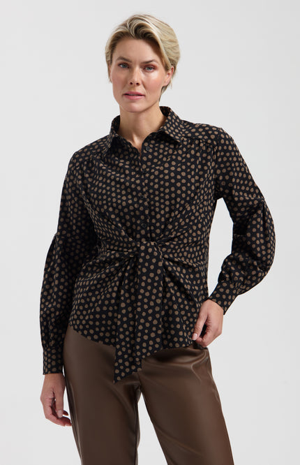 Travel Top Sterre Truffle Black L30.380.3635