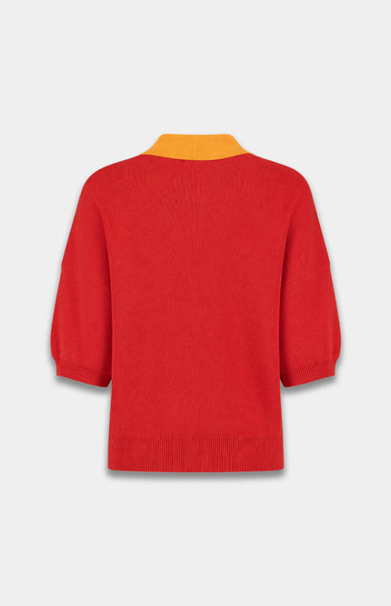 Harper & Yve Top Sanny Poppy Red HS6P413 Stretchshop.nl