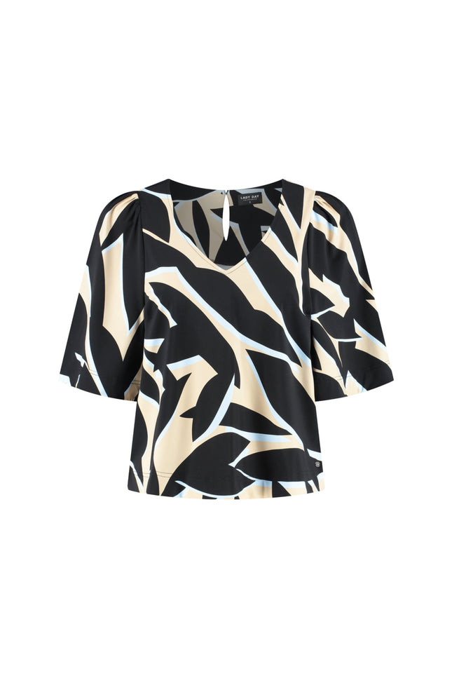 Lady Day Travel Top Jason Leya Print L24-280-3339 Stretchshop.nl