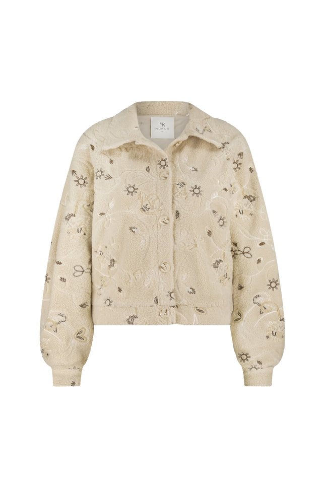 Jacket Milou Embroidery Sand NKF13018