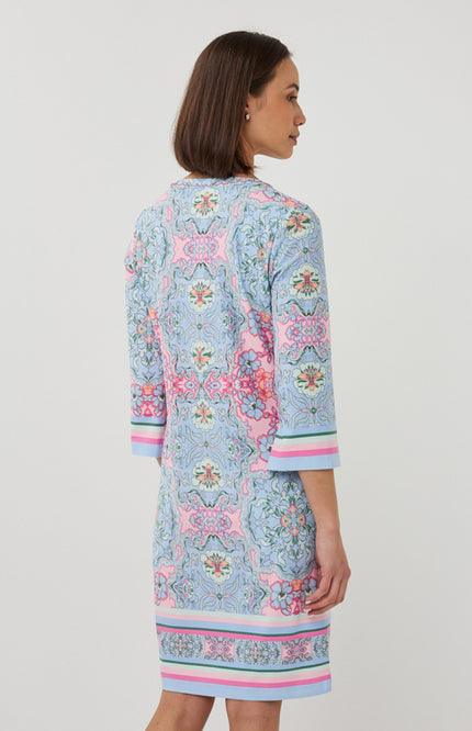 EsQualo Jurk Muse Print SP26.30012 Stretchshop.nl