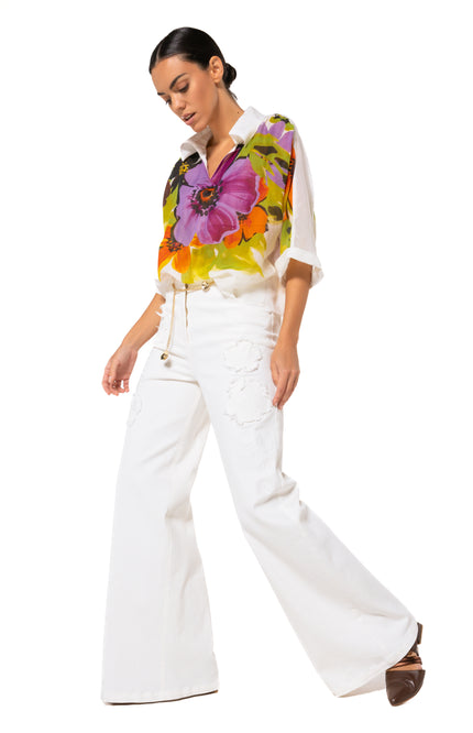 Caroline Biss Blouse Multi Color 1675-49 Stretchshop.nl