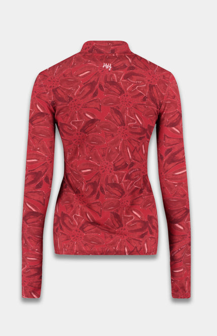 Top Jane Ruby Red Flower AW25T504