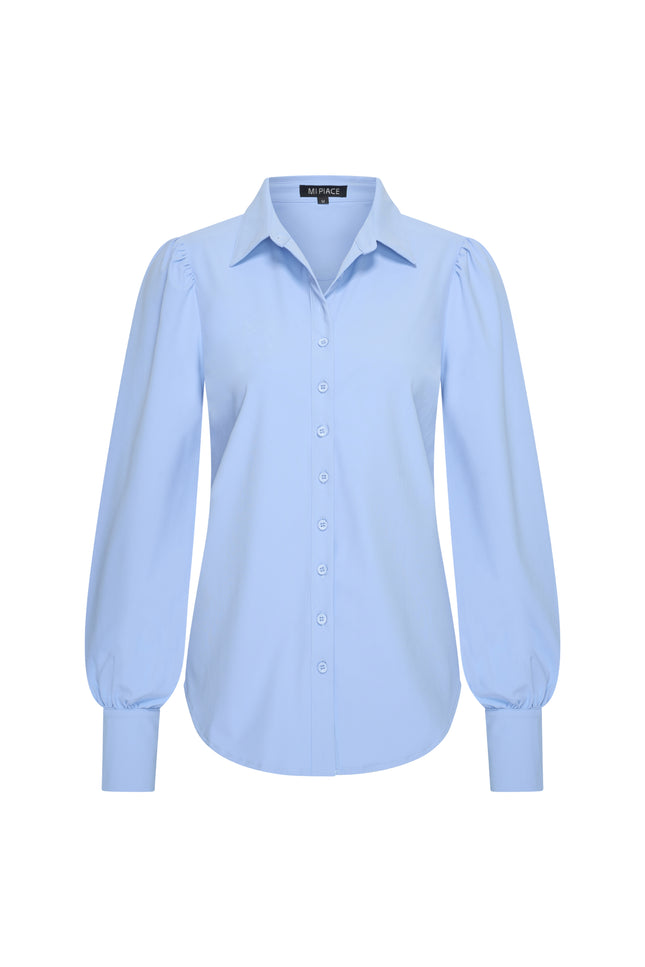 Mi Piace Travel Blouse Lavender Blue 202037 Stretchshop.nl